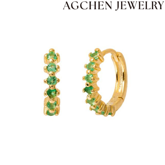 AG Emerald Zircon Earrings