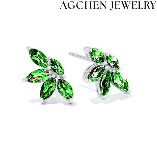 AG Opulent Green Gemstone Earrings