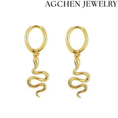 AG Serpentine Copper Earrings for Women