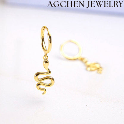 AG Serpentine Copper Earrings for Women