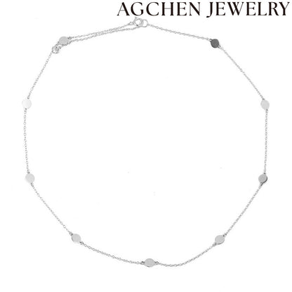 AG Small Disk Pendant Necklace