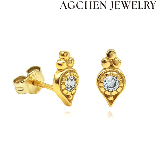 AG Cute Strawberry Stud Earrings