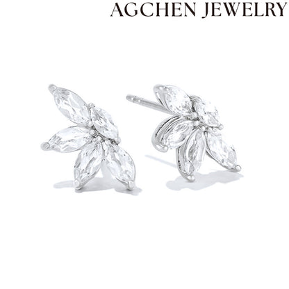 AG Wheat Ear Zircon Earrings