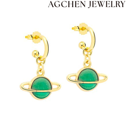 AG Green Planet Earrings
