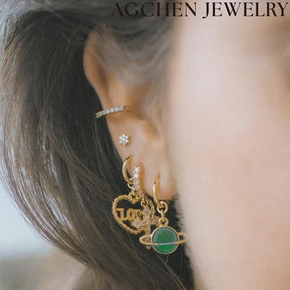 AG Green Planet Earrings