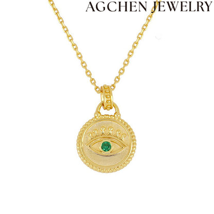 AG Green Devil's Eye Necklace