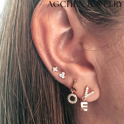 AG Love Zirconia Earrings