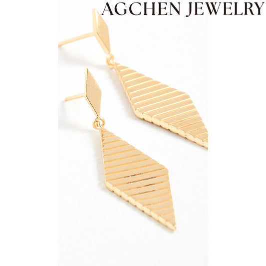 AG Diamond-Shaped Earrings