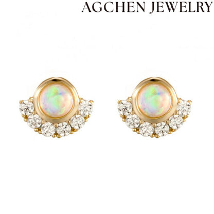 AG Shell-Shaped Pearl Earrings