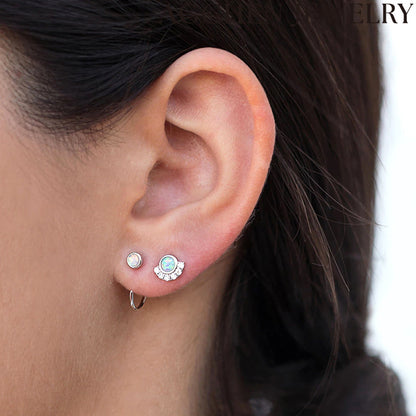 AG Shell-Shaped Pearl Earrings