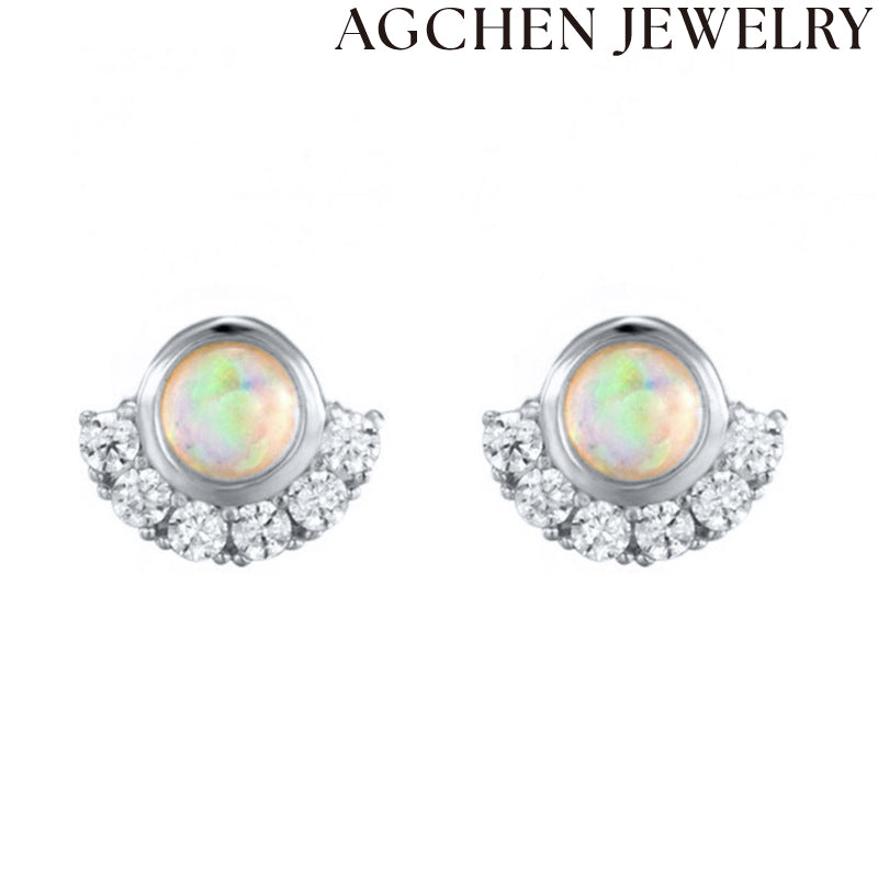 AG Shell-Shaped Pearl Earrings