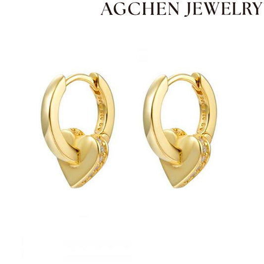 AG Petite Heart Earrings