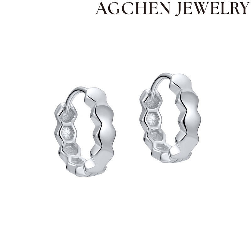 AG Chic Honeycomb Zirconia Earrings