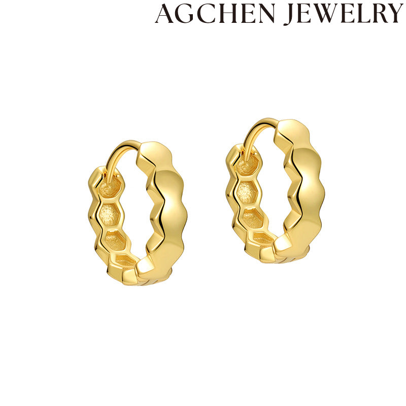 AG Chic Honeycomb Zirconia Earrings