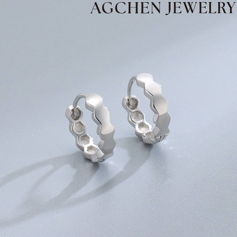 AG Chic Honeycomb Zirconia Earrings