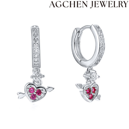 AG  Cupid's Arrow Zirconia Earrings