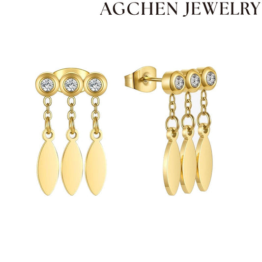 AG Oval Earrings