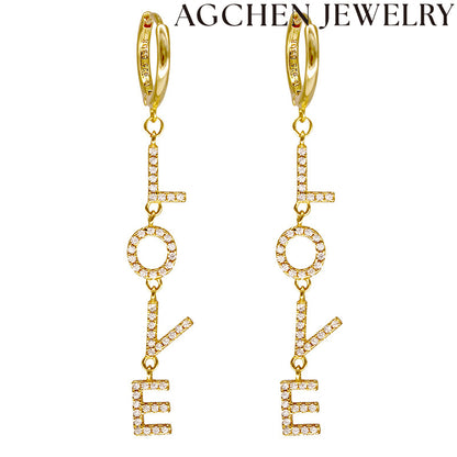 AG Love Zirconia Earrings