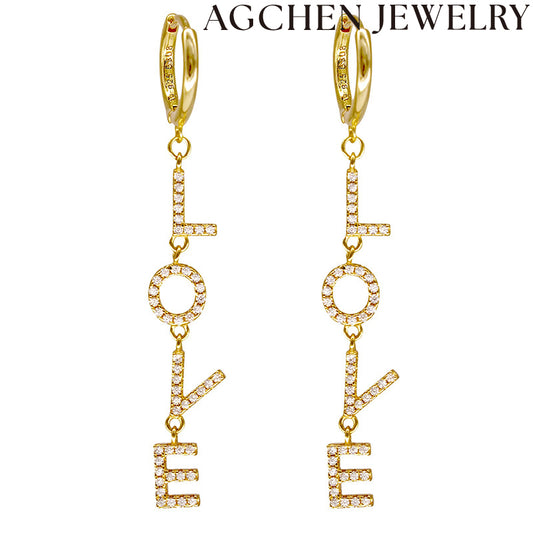 AG Love Zirconia Earrings