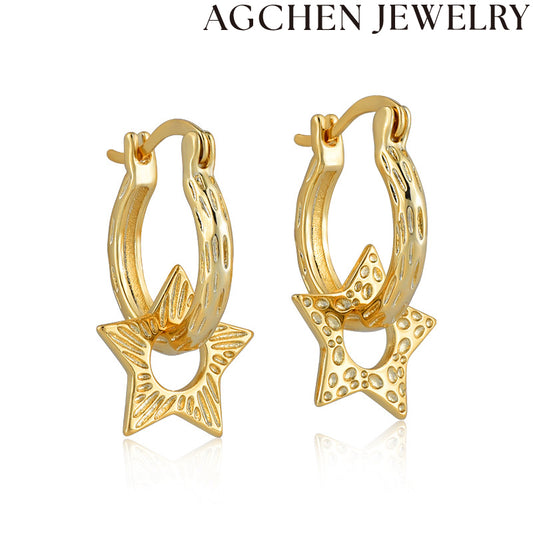 AG Cute Little Star Earrings