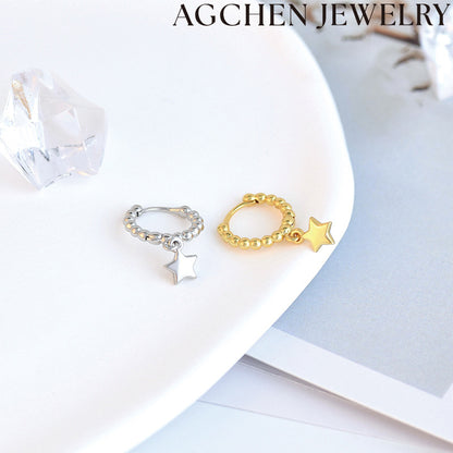 AG Star Hoop Earrings