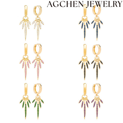 AG Trio Zirconia Earrings