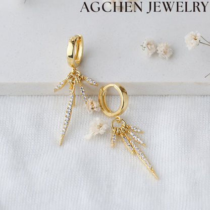 AG Trio Zirconia Earrings