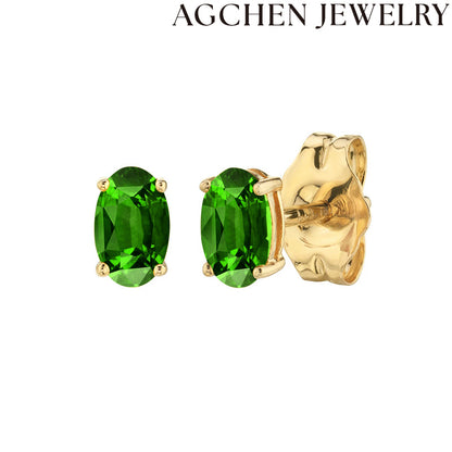 AG Colorful Rhombus Zirconia Earrings