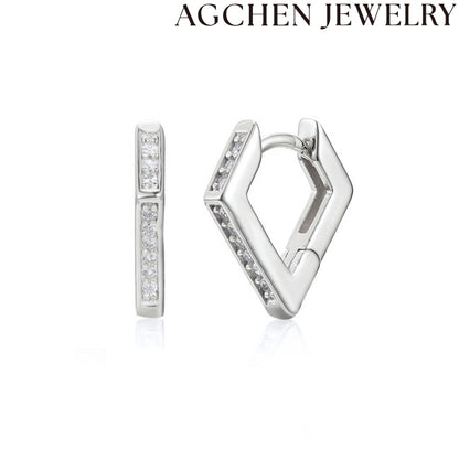 AG Geometric Shape Earrings