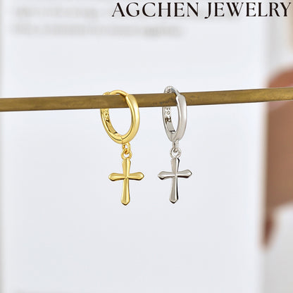 AG Cute Cross Earrings