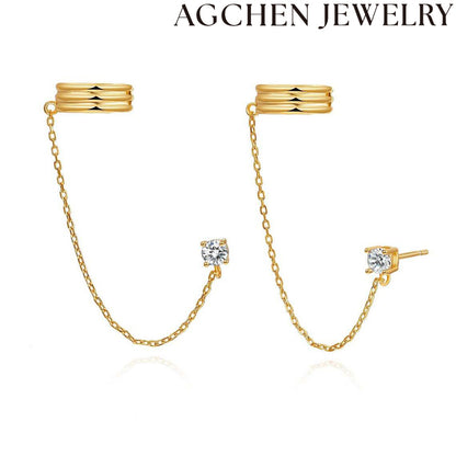 AG Fashionable Chain Dangle Earrings