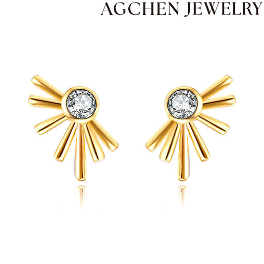 AG Sunflower Stud Earrings
