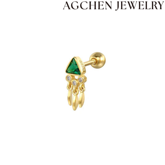 AG Tassel and Zircon Earrings