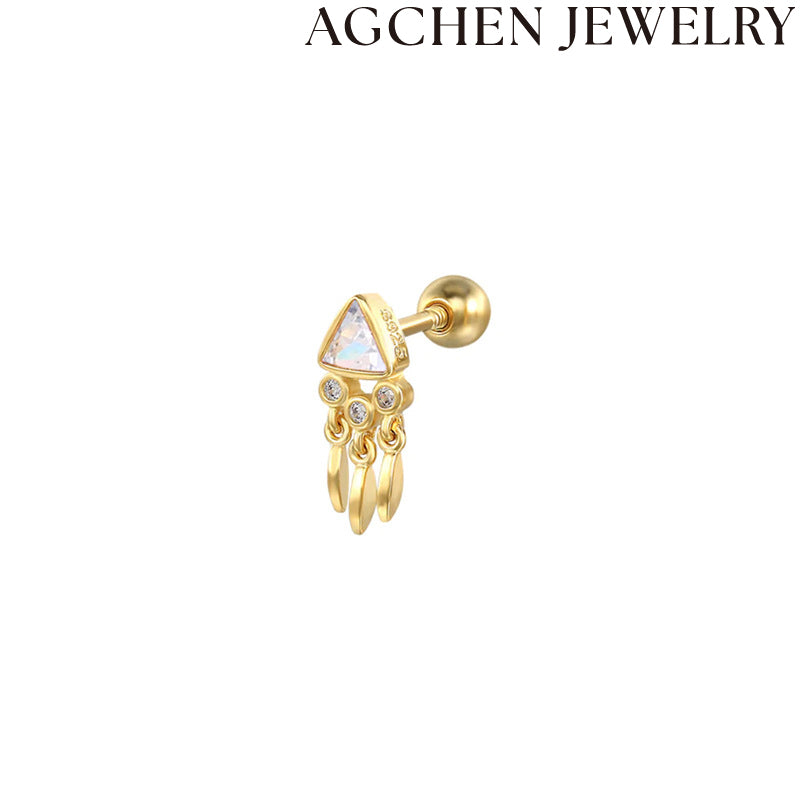 AG Tassel and Zircon Earrings