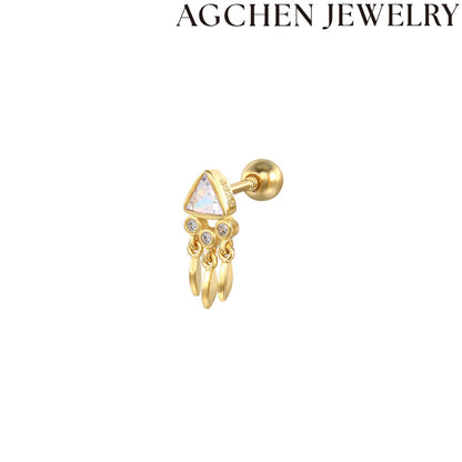 AG Tassel and Zircon Earrings