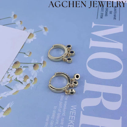 AG Trio Zirconia Earrings