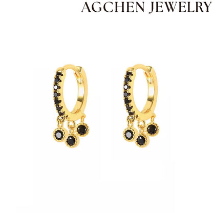 AG Trio Zirconia Earrings