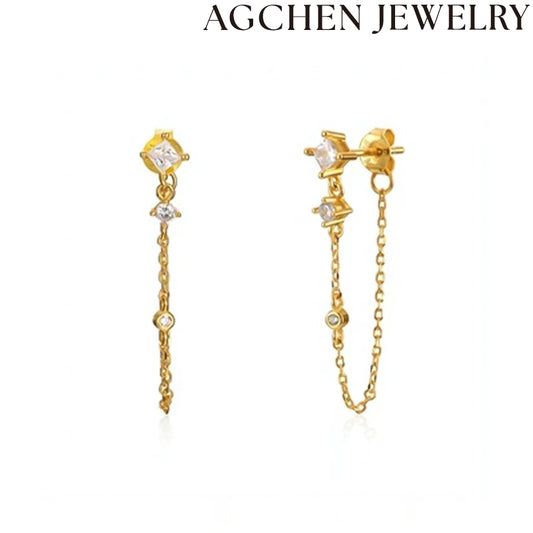 AG Handcrafted Copper Spiral Earrings