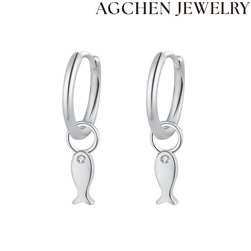 AG Cute Fish Earrings