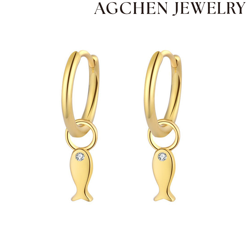 AG Cute Fish Earrings