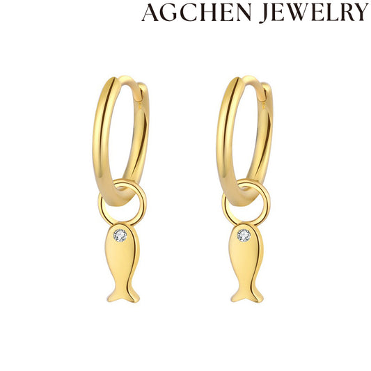 AG Cute Fish Earrings