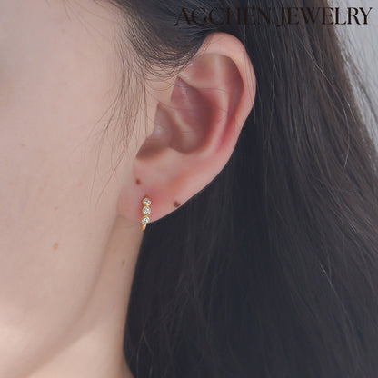  bar earrings  small stud earrings2 gram gold earrings