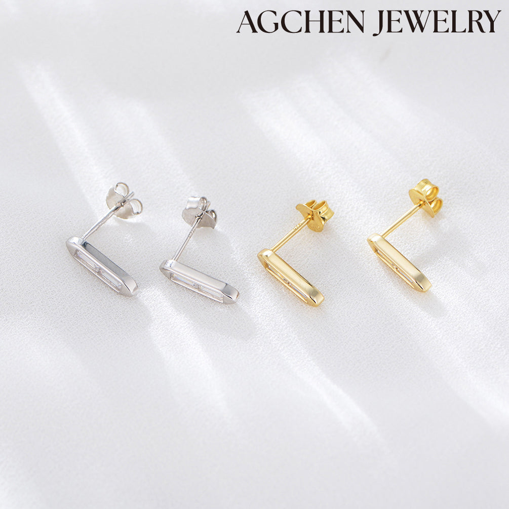 x stud earrings agchenjewelry zirconia earring 