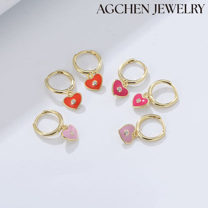  heart shaped earringsheart stud earrings
