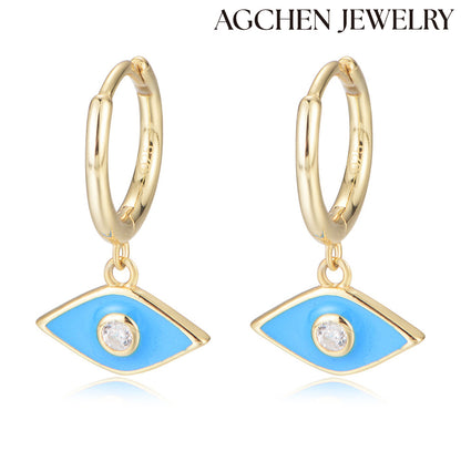 Evil Eye Pendant Earrings agchenjewelry   evil eye earrings evil eye stud earrings