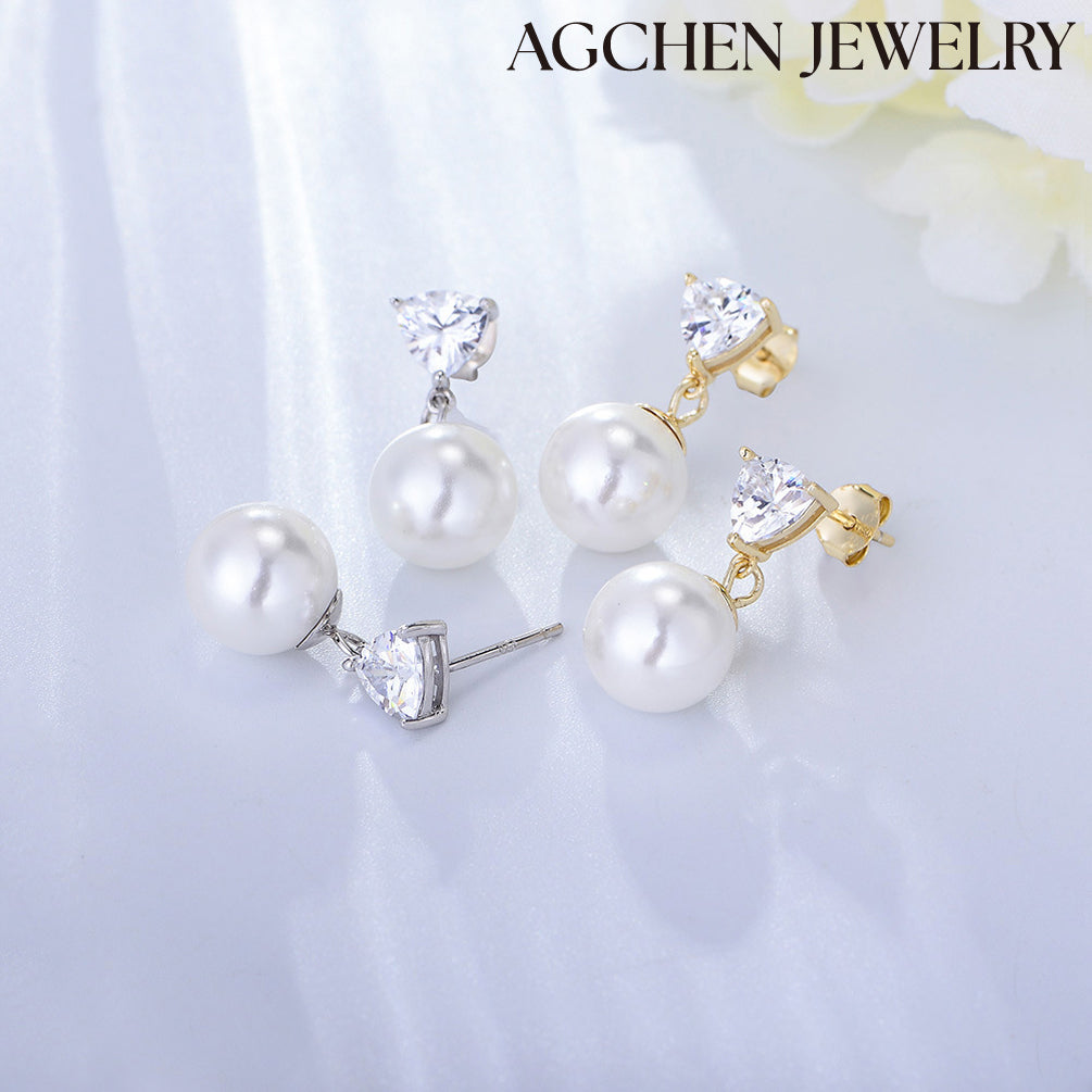 black pearl necklace natural pearl earrings 