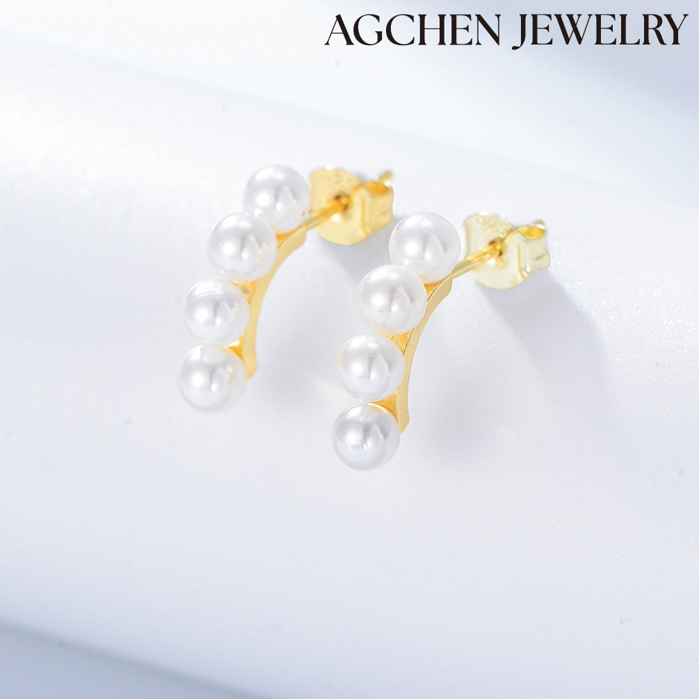 white gold pearl earrings gold pearl drop earrings pearl earrings amazon