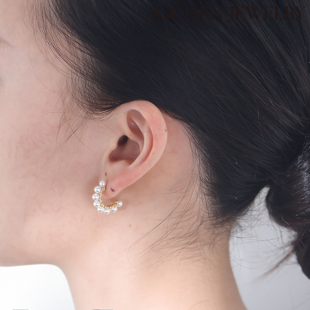 detachable pearl drop earrings  j crew earrings  oscar de la renta earrings
