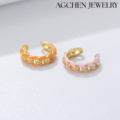 full ear earrings gg earrings 14k white gold earrings
