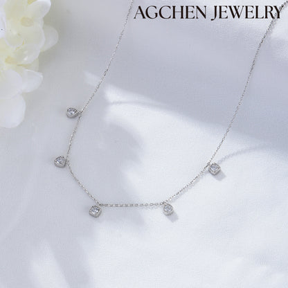 gold plated silver necklace paperclip necklace gold agchenjewellery